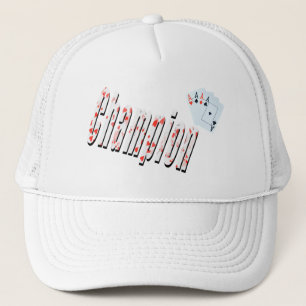 Gorra De Camionero Logotipo Aces Champions Hecho A Partir De Tarjetas