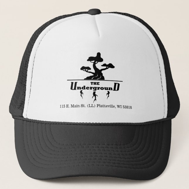 Gorra De Camionero Logotipo comercial y dirección (Anverso)