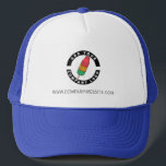 Gorra De Camionero Logotipo comercial y empleado del sitio web de la<br><div class="desc">Añada su logotipo de marca y texto personalizado a este sombrero de camionero perfecto para crear conciencia de marca o como medio publicitario. Disponible en otros colores y tamaños. No hay cantidad mínima de pedido ni cargo de instalación.</div>