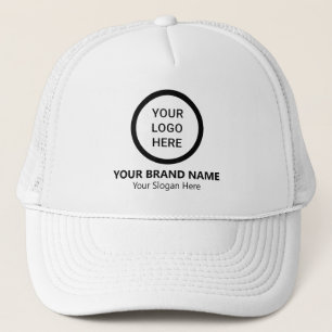 Gorra De Camionero Logotipo comercial y promoción del lema blanco