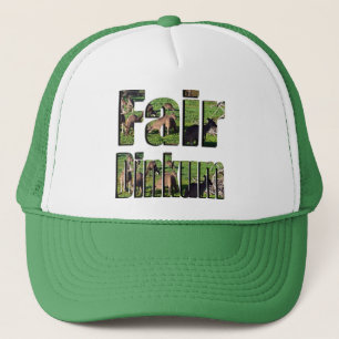 Gorra De Camionero Logotipo de argot de Dinkum Aussie justo,