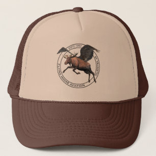 Gorra De Camionero Logotipo de aviación de Moose Volador