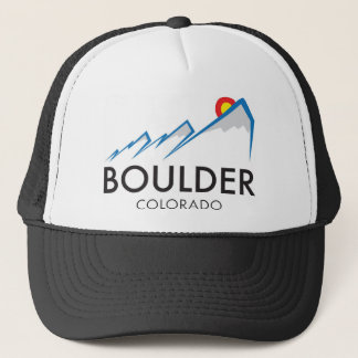Gorra De Camionero Logotipo de Boulder Colorado Flatirons en la ropa