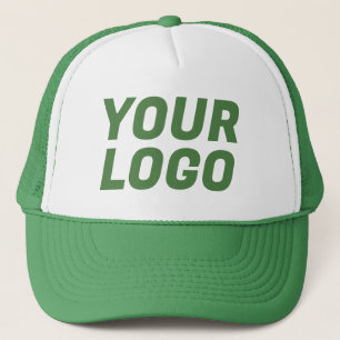 Gorra De Camionero Logotipo de empresa comercial VERDE y blanco perso