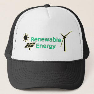 Gorra De Camionero Logotipo de energía renovable Paneles solares Tur