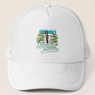 Gorra De Camionero logotipo de esquí de Haystack Mountain Vermont EE.
