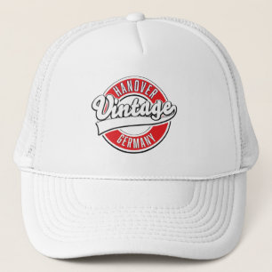 Gorra De Camionero logotipo de estilo vintage de Hannover Alemania.