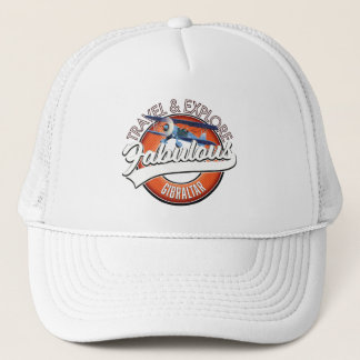 Gorra De Camionero logotipo de exploración de viajes fabuloso de Gibr