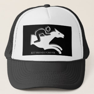 Gorra De Camionero Logotipo de jockey sobre Carreras de caballo monta