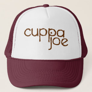 Gorra De Camionero logotipo de Joe del cuppa en marrón -