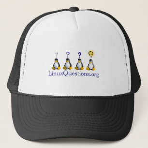 Gorra De Camionero Logotipo de las preguntas de Linux
