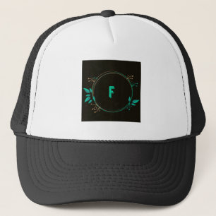 Gorra De Camionero Logotipo de letra F con monograma inicial personal