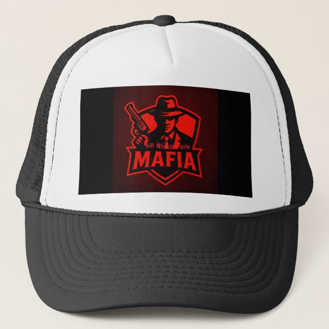 Gorra De Camionero logotipo de mafia (Anverso)