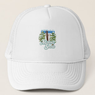 Gorra De Camionero Logotipo de Mount Snow Vermont Ski. Camiseta