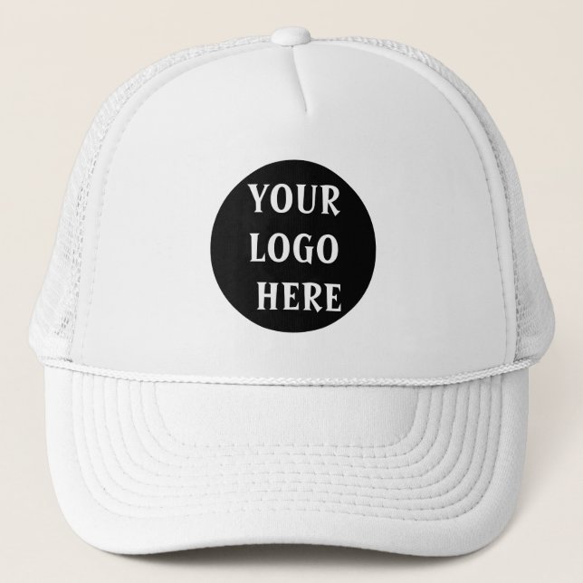 Gorra De Camionero Logotipo de negocio personalizado Empleado (Anverso)