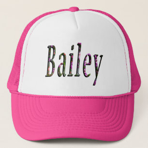 Gorra De Camionero Logotipo de nombre de bailey floral,