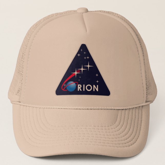 Gorra De Camionero Logotipo de Orión del proyecto de la NASA (Anverso)