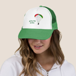 Gorra De Camionero Logotipo de parapente con texto de Personalizable 