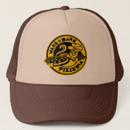 Gorra De Camionero Logotipo de Personalizado Wake & Bake Brown