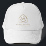 Gorra De Camionero Logotipo de promotor de bienes raíces modernos<br><div class="desc">Eleva tu marca inmobiliaria con artículos promocionales de primera calidad! Asegúrese de que sus clientes nunca olviden su nombre con un sombrero de camionero personalizado con logotipo y nombre. Perfecto para anotar los detalles de la propiedad y la información de contacto, estas notas te mantienen al tanto. Haz una declaración...</div>