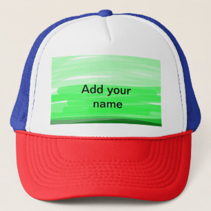 Gorra De Camionero logotipo de texto de nombre de sombra verde minima