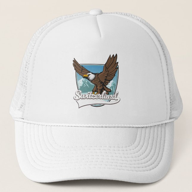 Gorra De Camionero Logotipo de viaje de Suiza (Anverso)