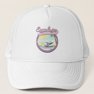 Gorra De Camionero logotipo de viaje Explorar