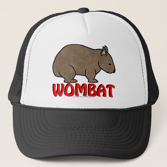 Gorra De Camionero Logotipo de Wombat (Anverso)