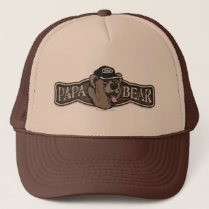 Gorra De Camionero Logotipo del desgaste del oso de la papá
