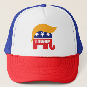 Gorra De Camionero Logotipo del Elephant Hair del Partido Republicano