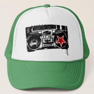 Gorra De Camionero logotipo del equipo estéreo portátil del trapmaf