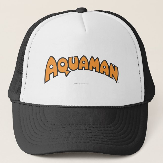 Gorra De Camionero Logotipo del Naranja Aquaman (Anverso)
