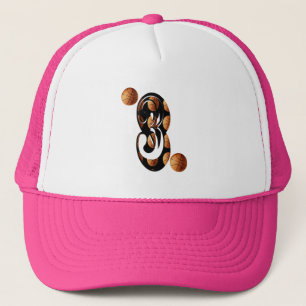 Gorra De Camionero Logotipo del número 3 de baloncesto,