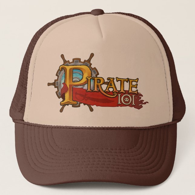 Gorra De Camionero Logotipo del pirata 101 (Anverso)