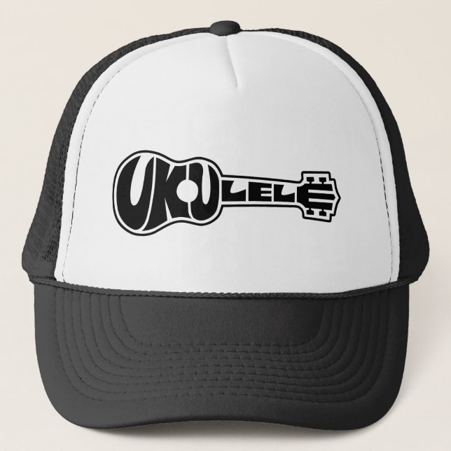 Gorra De Camionero Logotipo del Ukulele (Anverso)