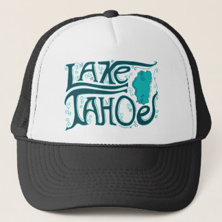 Gorra De Camionero Logotipo dibujado mano del lago Tahoe