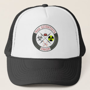 Gorra De Camionero Logotipo enojado de la unión del científico