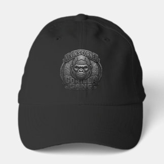Gorra De Camionero Logotipo geométrico de Gorilla Gang en negro con a