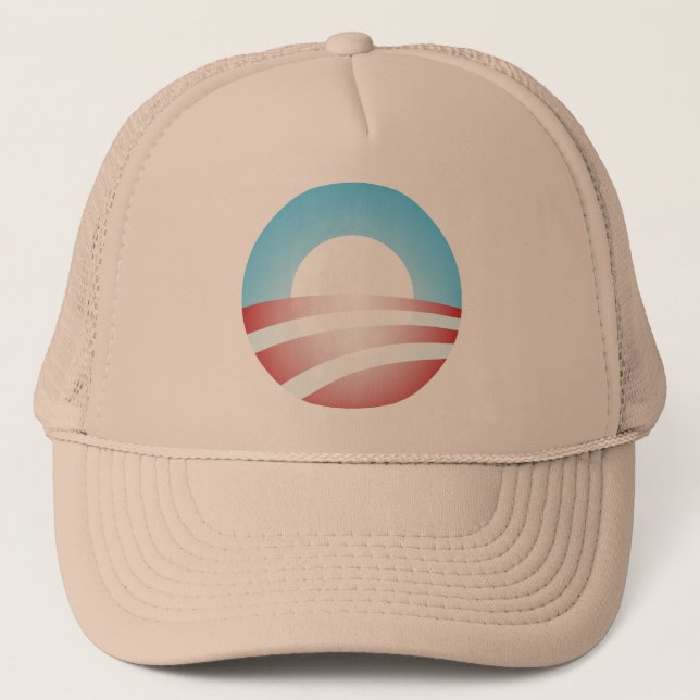 Gorra De Camionero Logotipo grande de O Barack Obama (Anverso)