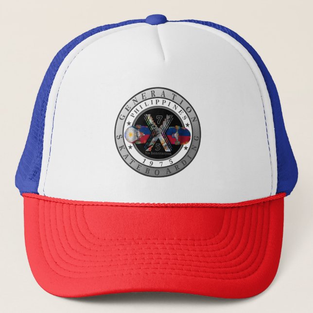 Gorra De Camionero Logotipo hecho en Filipinas 1975 (Anverso)