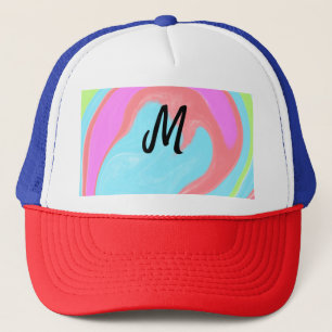 Gorra De Camionero logotipo minimalista simple monograma personalizad
