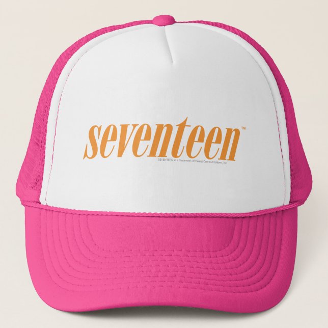 Gorra De Camionero Logotipo-Naranja diecisiete (Anverso)
