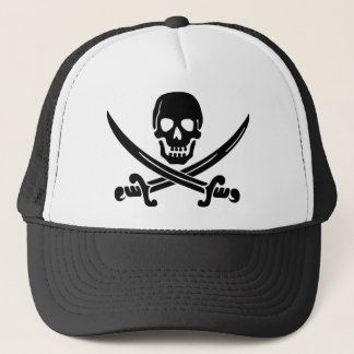 Gorra De Camionero Logotipo Pirata