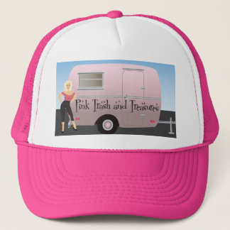 Gorra De Camionero Logotipo rosado de la basura y de los tesoros