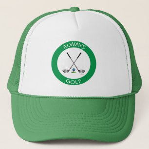 Gorra De Camionero Logotipo siempre de golf con clubes, Guay, moda