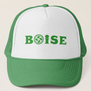 Gorra De Camionero Logotipo verde elegante de Boise del vasco (con