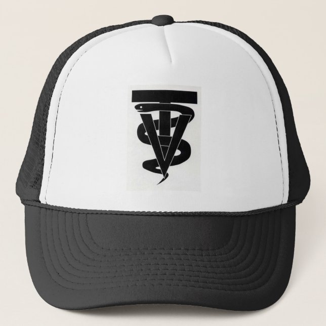 Gorra De Camionero Logotipo veterinario del técnico (Anverso)