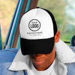 Gorra De Camionero Logotipo Y Lema De La Compañía personalizado Con P<br><div class="desc">Personalice a un Gorra con esta plantilla sencilla y minimalista, y promueva su empresa o negocio para aumentar los clientes potenciales y generar más ventas. Añade tus detalles, todo el estilo de texto, colores, tamaños se pueden modificar para adaptarlos a tus necesidades. Si necesita ayuda o elementos coincidentes, póngase en...</div>