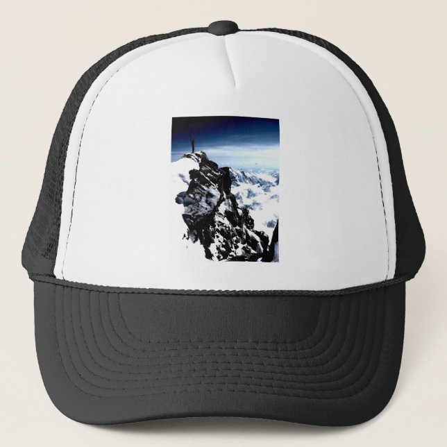 Gorra De Camionero Logro del Montañero Invierno de Nieve (Anverso)