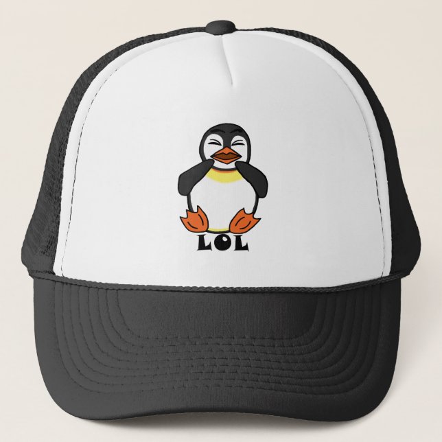 Gorra De Camionero LOL Laughing Pingüino (Anverso)